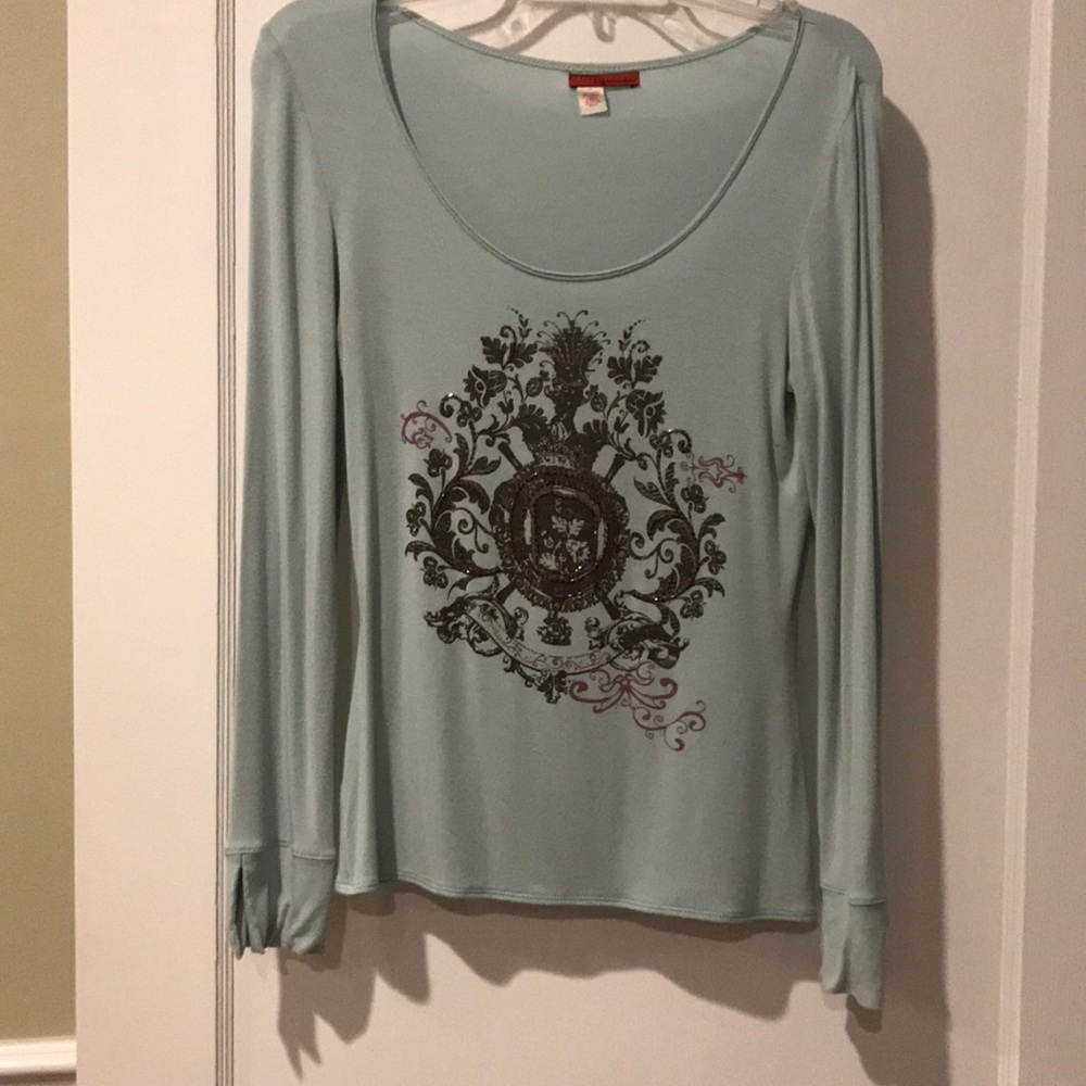 Tapemeasure long sleeve tee boho design